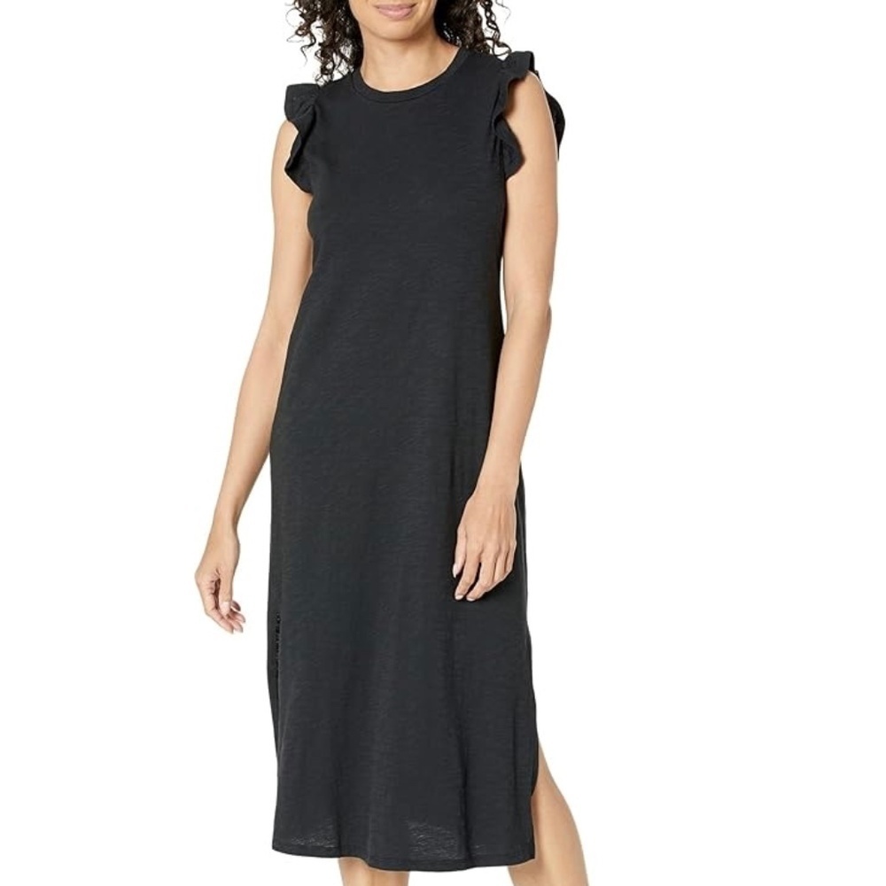 Carve Designs Maeve Ruffle Sleeve Midi Tank Style Dress